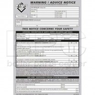 Hayes Warning Notice Pads