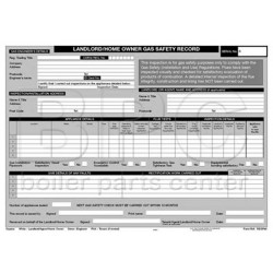 Landlords Gas Safety Record Pad Landlords Gas Safety Record Pad